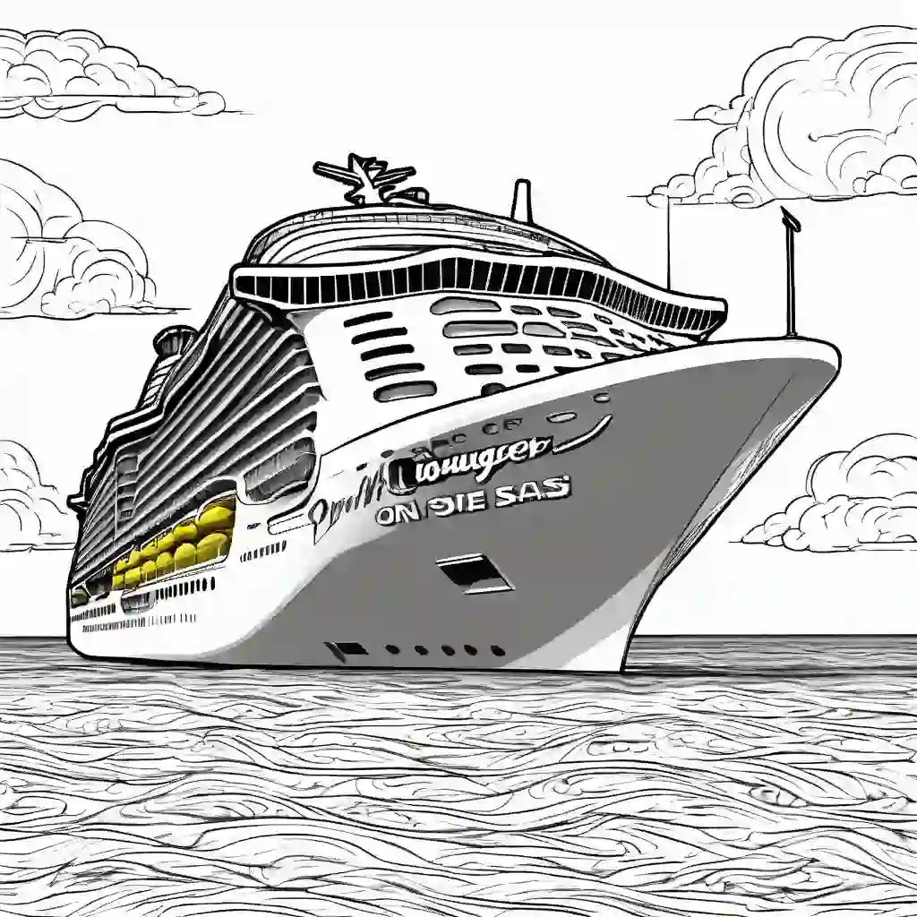 Voyager of the Seas coloring pages
